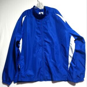 Augusta Sportswear NWOT Men's Windbreaker Royal Blue & White 2XL